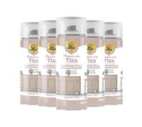 SPSIL Chalk Paint Spray Marron Tiza (5 Pcs) 400ml Pintura en Spray Ultra Mate a la Tiza,Efecto Retro y Vintage para Muebles de Madera, Metal, Cerámica,Imprimación en Spray
