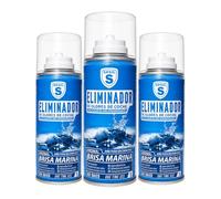 SPSIL Desodorante Antibacterial Coche 150ml Eliminador Olores Profundo con Fragancia, Neutraliza Olores a Tabaco, Mascotas y Comida Fácil Aplicación en 10 Minutos MARINA (5 Pcs)