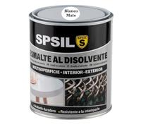 SPSIL Esmalte Sintético al Disolvente Antioxidante Blanco Mate 750ml, Directo sobre Óxido sin Imprimación - Secado Rápido para Madera y Metal - Interior y Exterior - Alto Rendimiento 8m²/L