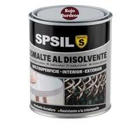 SPSIL Esmalte Sintético al Disolvente Antioxidante Rojo Burdeos 750ml, Directo sobre Óxido sin Imprimación - Secado Rápido para Madera y Metal - Interior y Exterior - Alto Rendimiento 8m²/L