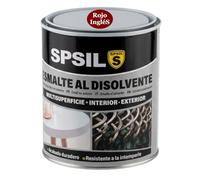 SPSIL Esmalte Sintético al Disolvente Antioxidante Rojo IngléS 750ml, Directo sobre Óxido sin Imprimación - Secado Rápido para Madera y Metal - Interior y Exterior - Alto Rendimiento 8m²/L