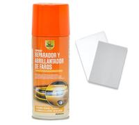 SPSIL Kit De Restauración De Faros Spray Reparador y Abrillantador,Elimina Amarillento Rasguños,Oxidación,Fácil Aplicación,Mejora Visibilidad 200ml