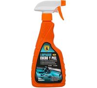 SPSIL Limpiador y Abrillantador para Salpicaderos de Coche - Spray Protector con Efecto Satinado y Antipolvo - Limpieza Profunda para Cuero, Plásticos y Vinilo Interior Cuero Y Piel 500ML