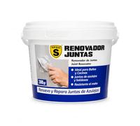 SPSIL Masilla Renovadora de Juntas 300 g, Masilla Renovadora para Juntas de Azulejos, Reparación de Fisuras, Resistente al Moho para Baños y Cocinas, Color Blanco