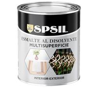 SPSIL Pintura al Disolvente Negro 750ml - Rendimiento y máxima durabilidad - Alta Adherencia y Cobertura - Secado Rápido