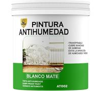 SPSIL Pintura Antihumedad Blanco Mate - Elimina y Previene Humedades y Moho - Para Paredes, Techos, Baños, Cocinas - Transpirable, Secado Rápido