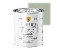 SPSIL Pintura Decorativa a la Tiza Duradera Verde Vintage 125ml, Acabado Ultra Mate Vintage y Rústico, Fórmula Ecológica Lavable para Decoración Hogar y Renovación de Muebles Antiguos