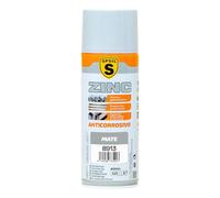 SPSIL Pintura en Spray Anticorrosiva Zinc Mate 400ml,Protección Galvanizante para Metal, Madera y Plástico,Secado Rápido 30 Min,Uso Interior y Exterior