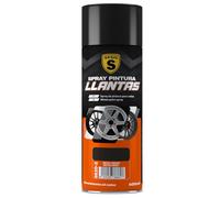 SPSIL Pintura en Spray para Llantas color Negro Satinado 400 ml- Devuelve su aspecto original - Protección EXTRA - Fácil de Aplicar