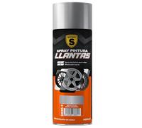 SPSIL Pintura en Spray para Llantas color Plata Satinado 400 ml- Devuelve su aspecto original - Protección EXTRA - Fácil de Aplicar