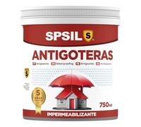 SPSIL Pintura Impermeabilizante Antigoteras Transparente 750 ml - Pintura Epoxica para Suelos y Antihumedad para Interiores - Ideal para Terrazas, Azoteas, Fachadas