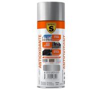 SPSIL Pintura Imprimación Antióxido en Spray Metalizado Plata 400ml - Mejora la Adherencia de la pintura - Aplicación Directa al Óxido - Previene la Corrosión - Secado Rápido