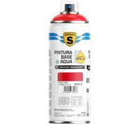 SPSIL Pintura Spray Base Agua Rojo Vivo 400ml - Sin Olor, para Madera, Plástico, Metal y Automóvil - Acabado Profesional, Secado Rápido y Ecológica