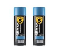 SPSIL Pintura Spray Brillante Azul Claro(pack of 2) 400ml, Metal Secado RápidoPintura Profesional Interior Exterior, Aplicación Fácil en Madera Plástico, DIY Decoración Muebles Automóviles