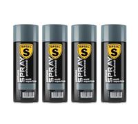 SPSIL Pintura Spray Brillante Gris Perla(pack of 4) 200ml, Metal Secado RápidoPintura Profesional Interior Exterior, Aplicación Fácil en Madera Plástico, DIY Decoración Muebles Automóviles