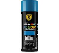 SPSIL Pintura Spray Fluor Azul 400ml - Spray para uso Profesional y Doméstico en múltiples superficies - Color Vibrante con la luz - Secado Rápido