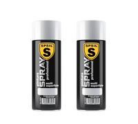 SPSIL Pintura Spray Mate Blanco Satinado(pack of 2) 400ml, Secado Rápido Profesional, Aplicación Fácil en Metal Madera Plástico, Interior Exterior Ideal DIY Decoración Muebles Automóviles