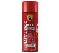 SPSIL Pintura Spray Metalizado Rojo 400ml - Spray para uso Profesional y Doméstico en múltiples superficies - Color Vibrantey Asombrosos - Secado Rápido
