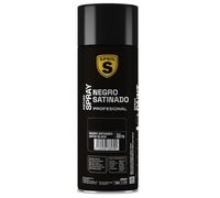 SPSIL Pintura Spray Negro Satinado 400ml - Spray para uso Profesional y Doméstico en múltiples superficies - Alta Adherencia y Cobertura - Secado Rápido