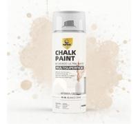 SPSIL Pro Chalk Paint Spray Blanco Cisne 400ml-Pintura en Spray Ultra Mate a la Tiza,Efecto Retro y Vintage para Muebles de Madera, Metal,Cerámica,Imprimación en Spray