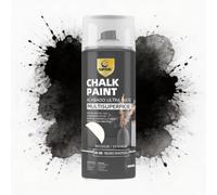 SPSIL Pro Chalk Paint Spray Negro Pantera 400ml-Pintura en Spray Ultra Mate a la Tiza,Efecto Retro y Vintage para Muebles de Madera, Metal,Cerámica,Imprimación en Spray
