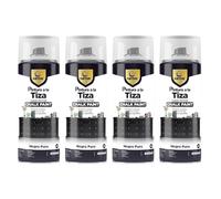 SPSIL Pro Chalk Paint Spray-Pintura en Spray Ultra Mate a la Tiza,Efecto Retro y Vintage para Muebles de Madera, Metal, Cerámica,Imprimación en Spray -Colores Negro Puro (4 Pcs) 400ml