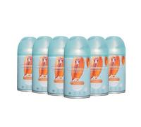 SPSIL Pro Spray Ambientador para Casa y Baño Sándalo 250mlX6-Fragancia Larga Duración 60 Días,Elimina Malos Olores,con Extractos Naturales,para Difusor Automático o Uso Manual