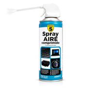 SPSIL Spray de Aire Comprimido 400 ml, Con Gatillo y Tubo Alargador para Limpiar Teclados, Ordenadores, Impresoras, Cámaras y Equipos Electrónicos