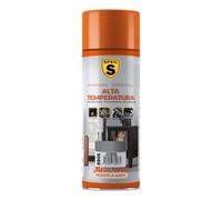 SPSIL Spray Pintura Temperatura Anticalorica Aluminio 400 ml,Protección Anticorrosión para Radiadores, Motores, Parrillas y Más,Pintura para Coche y Moto,Resistencia 600°C