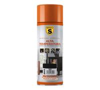 SPSIL Spray Pintura Temperatura Anticalorica Negro 400 ml,Protección Anticorrosión para Radiadores, Motores, Parrillas y Más,Pintura para Coche y Moto,Resistencia 600°C