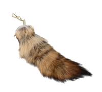 SPSMOKH Llavero de cola de piel sintética de 40 cm, colgante para cosplay, juego de rol, regalo para mujeres y niñas, Tipo: 5, 40CM