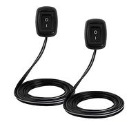 SPST Interruptor de Botón Tipo Pasta con Forma de Gota de Agua, 2pcs 12V-230V/10A Interruptor de Tipo de Pasta de Encendido/Apagado, para Luces de Conducción Antiniebla, Barra de Luz LED