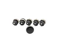 SPST momentáneo sin tapa redonda interruptor de botón AC 6A/125V 3A/250V 6 colores R13-507 botón momentáneo(6PCS red)