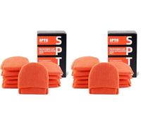 SPTA 10 Unids 125mm Pulido Esponja Almohadillas de Coche con Cera Esponja Aplicador Coche Almohadillas Esponja de Pulido Cera, Almohadillas de Cera (Paquete de 2)