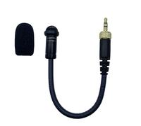 SPTSSWET - Micrófono de 3,5 mm compatible con Sennheiser EW500 SK100 EW100 EW300 Bodypack transmisor omnidireccional condensador micrófono toma de bloqueo estéreo 16,5 cm