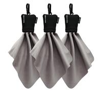 SPUDZ Classic | Toallas de microfibra de 6 x 6 pulgadas con bolsas de neopreno | Paños de limpieza de microfibra premium para portátiles, lentes, cámaras, pantallas y más | G10 (paquete de 3)