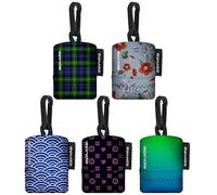 SPUDZ Paquete ultra variado | Cinco toallas de microfibra de 6 x 6 pulgadas con bolsas de neopreno | Paños de limpieza de microfibra premium para portátiles, lentes, cámaras, pantallas y más | Paquete