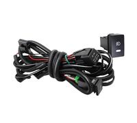 SPUFKGE Faro antiniebla LED 2 Piezas 30W H11 Coche Derecho + Izquierdo Canbus LED Luz Antiniebla Ojo De Ángel Diurna DRL Para Mazda Speed 3 MPS 2010 2011 2012 2013(Harness Wire)