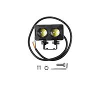 SPUFKGE Faro Delantero Motocicleta Luces Antiniebla LED para Motocicleta, Luz De Conducción ATV, Barra Trabajo Doble Color, Faros, Foco Auxiliar
