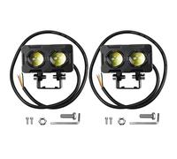 SPUFKGE Faro Delantero Motocicleta Luces Antiniebla LED para Motocicleta, Luz De Conducción ATV, Barra Trabajo Doble Color, Faros, Foco Auxiliar
