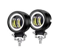 SPUFKGE Faro Delantero Motocicleta para camión SUV UTV ATV Tractor lámpara antiniebla Motocicleta Universal 3 "luz de Trabajo Ojo Ángel LED focos portátiles