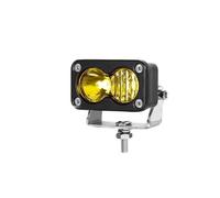 SPUFKGE Faro Delantero Motocicleta para Motocicleta, Camioneta, SUV, 4X4, Todoterreno, 3 Pulgadas, Faro para, Foco Blanco/Amarillo, Luz Led De Inundación, Combo Trabajo