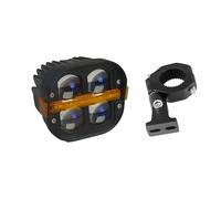 SPUFKGE Faro Delantero Motocicleta para R1200GS R1250GS F800 F850 F900/motocicleta SUV ATV UTV 4 "Foco Luz LED Trabajo Antiniebla Lámpara Conducción DRL Doble Color