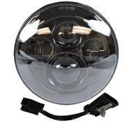 SPUFKGE Faro Delantero Motocicleta para Touring para Electra para Glide para Road para King para Softail para Noche para Tren Faro Proyector LED De 7 "Luz Antiniebla Paso 4,5"