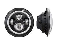SPUFKGE Faro Delantero Motocicleta para V-Star para Drag para Star 650 1100 para Road para 1600 1700 para Royal 1300 4,5 "Luces Antiniebla Que Pasan El Faro LED De 7"