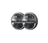 SPUFKGE Faro Principal Montaje Faros Delanteros Faro LED 7 Pulgadas H4 Motocicleta Haz Alto Y Bajo 4x4 Para Wrangler TJ JK LJ CJ Para Land Para Rover Para Defender Para Hummer 12V 24V