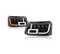 SPUFKGE Faros Trabajo Faros Delanteros LED Cuatro Lentes Para Range Para Rover Para Sport 2010-2013 Luces Circulación Diurna Repuestos Para Automóviles Diseño Coche Lámpara Conjunto(B)