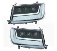 SPUFKGE Faros Trabajo Faros Delanteros LED Para Toyota Para Land Para Cruiser LC100 (2002-2007) Mejora Faros LED DRL Luz Giro Delantera Estilo Coche. Lámpara Conjunto(A)