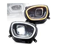 SPUFKGE Faros Trabajo Par Faros LED DRL Ámbar 2.ª Generación Para Para Mini Para Cooper Para Countryman F60 (2017-2023) Y Luces Giro Altas Y Bajas Con Proyectores Halo Lámpara Conjunto(2 piece LHD)
