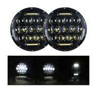 SPUFKGE Faros Trabajo Para Nissan Para Patrol Y60 Para Safari Faro LED DRL De 7 Pulgadas Lámpara Conjunto(75w F)
